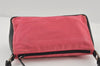 Authentic PRADA Nylon Tessuto Leather Shoulder Bag Purse Pink Black 0516J