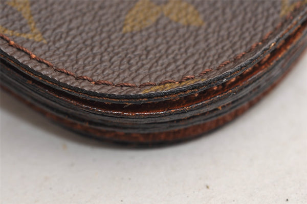 Auth Louis Vuitton Monogram Porte Monnaie Gousset Coin Purse Old Model 0516K