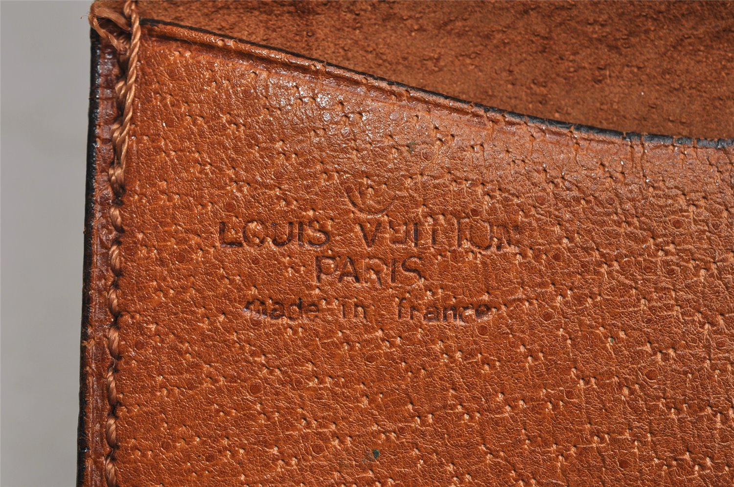Auth Louis Vuitton Monogram Porte Monnaie Gousset Coin Purse Old Model 0516K