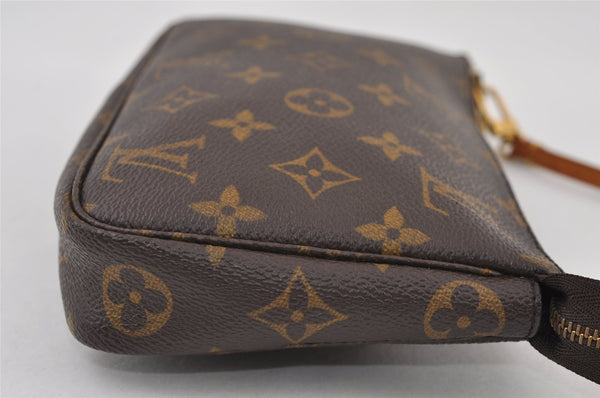 Authentic Louis Vuitton Monogram Pochette Accessoires Pouch M51980 LV 0517J