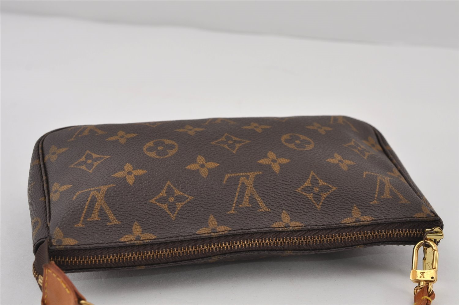 Authentic Louis Vuitton Monogram Pochette Accessoires Pouch M51980 LV 0517J