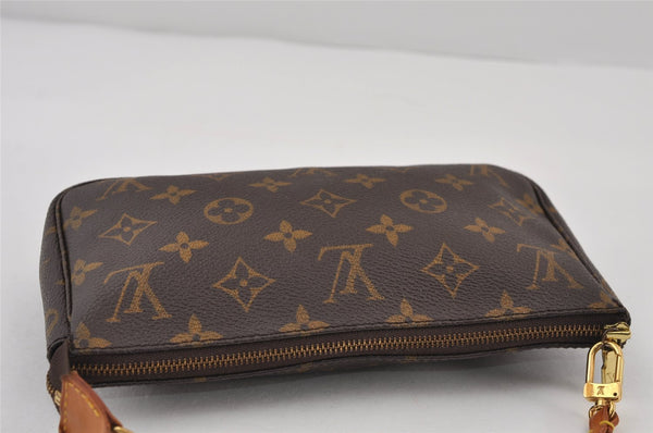 Authentic Louis Vuitton Monogram Pochette Accessoires Pouch M51980 LV 0517J