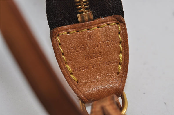 Authentic Louis Vuitton Monogram Pochette Accessoires Pouch M51980 LV 0517J