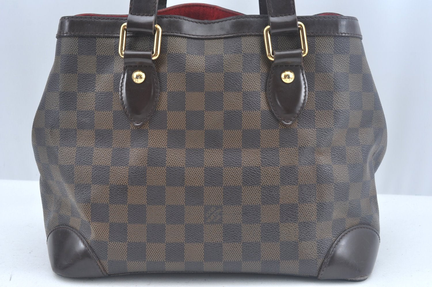 Authentic Louis Vuitton Damier Hampstead PM Shoulder Tote Bag N51205 LV 0517K