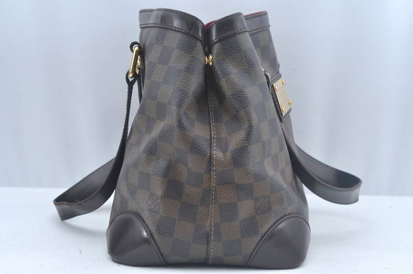 Authentic Louis Vuitton Damier Hampstead PM Shoulder Tote Bag N51205 LV 0517K