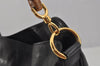 Authentic GUCCI Vintage Bamboo 2Way Shoulder Hand Bag Leather Black Junk 0518J