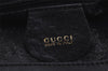 Authentic GUCCI Vintage Bamboo 2Way Shoulder Hand Bag Leather Black Junk 0518J