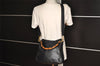 Authentic GUCCI Vintage Bamboo 2Way Shoulder Hand Bag Leather Black Junk 0518J