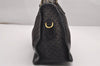 Auth GUCCI Web Sherry Line Micro GG Canvas Leather 2Way Hand Bag Black 0519J