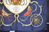 Authentic HERMES Carre 90 Scarf "SPRINGS" Silk Navy 0519K