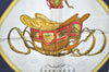 Authentic HERMES Carre 90 Scarf "SPRINGS" Silk Navy 0519K