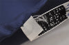 Authentic HERMES Carre 90 Scarf "SPRINGS" Silk Navy 0519K