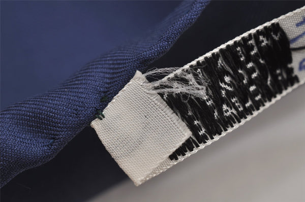 Authentic HERMES Carre 90 Scarf "SPRINGS" Silk Navy 0519K