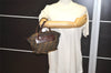 Authentic FENDI Zucca Folding Hand Tote Bag Purse Nylon Leather Brown 0520J