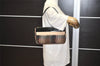 Authentic BURBERRY Check Shoulder Hand Bag Purse Tweed Enamel Brown 0521J