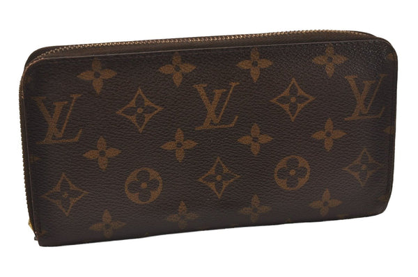 Authentic Louis Vuitton Monogram Zippy Long Wallet Purse M60017 LV Junk 0522J