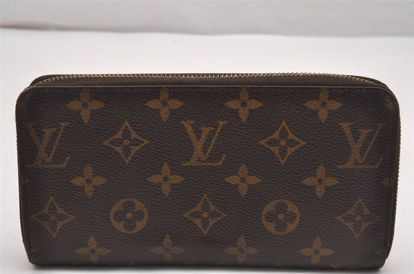 Authentic Louis Vuitton Monogram Zippy Long Wallet Purse M60017 LV Junk 0522J