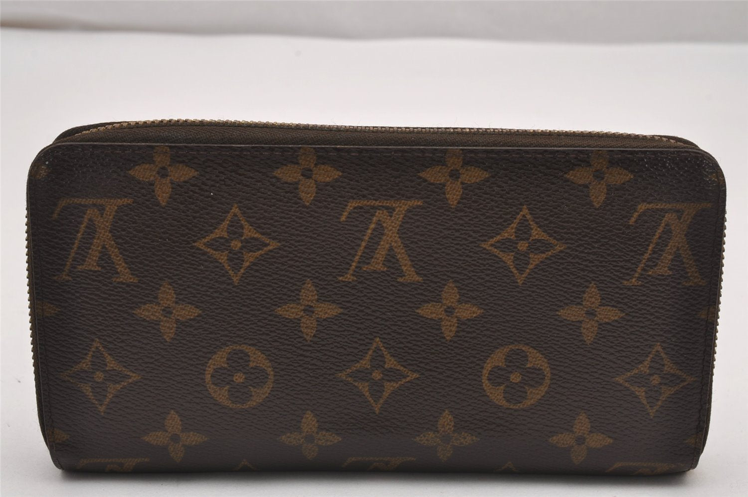 Authentic Louis Vuitton Monogram Zippy Long Wallet Purse M60017 LV Junk 0522J