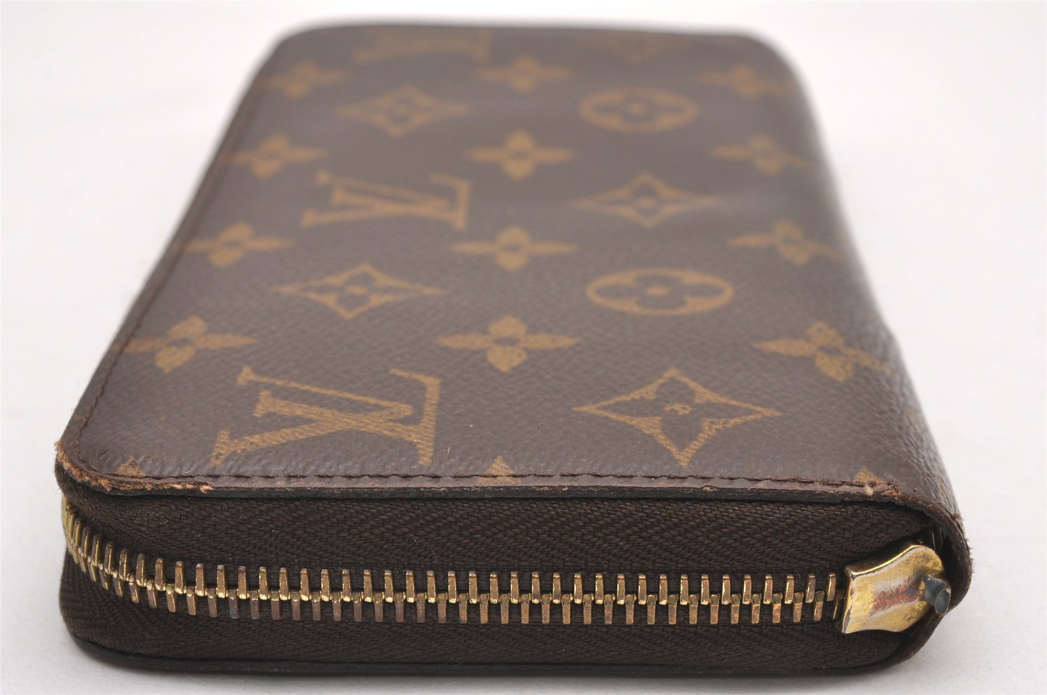 Authentic Louis Vuitton Monogram Zippy Long Wallet Purse M60017 LV Junk 0522J