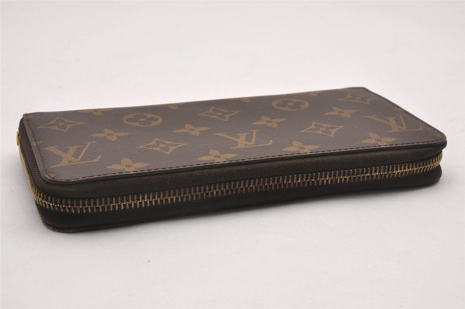 Authentic Louis Vuitton Monogram Zippy Long Wallet Purse M60017 LV Junk 0522J