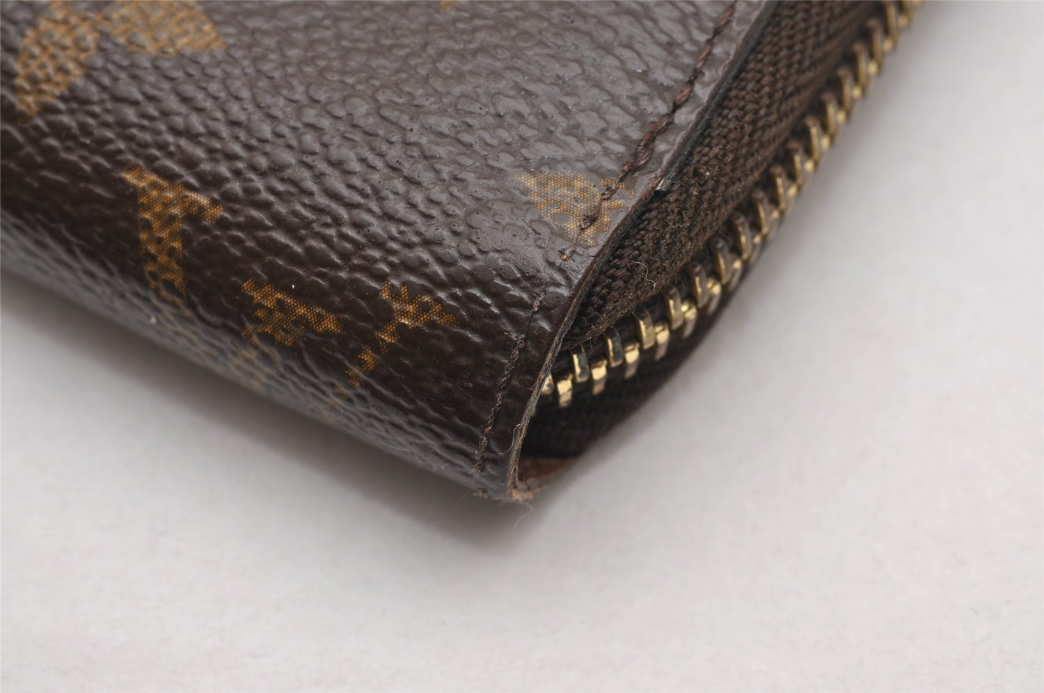 Authentic Louis Vuitton Monogram Zippy Long Wallet Purse M60017 LV Junk 0522J