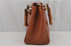 Authentic GUCCI Bamboo 2Way Shoulder Hand Bag Purse Leather Brown Junk 0522K