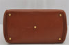 Authentic GUCCI Bamboo 2Way Shoulder Hand Bag Purse Leather Brown Junk 0522K