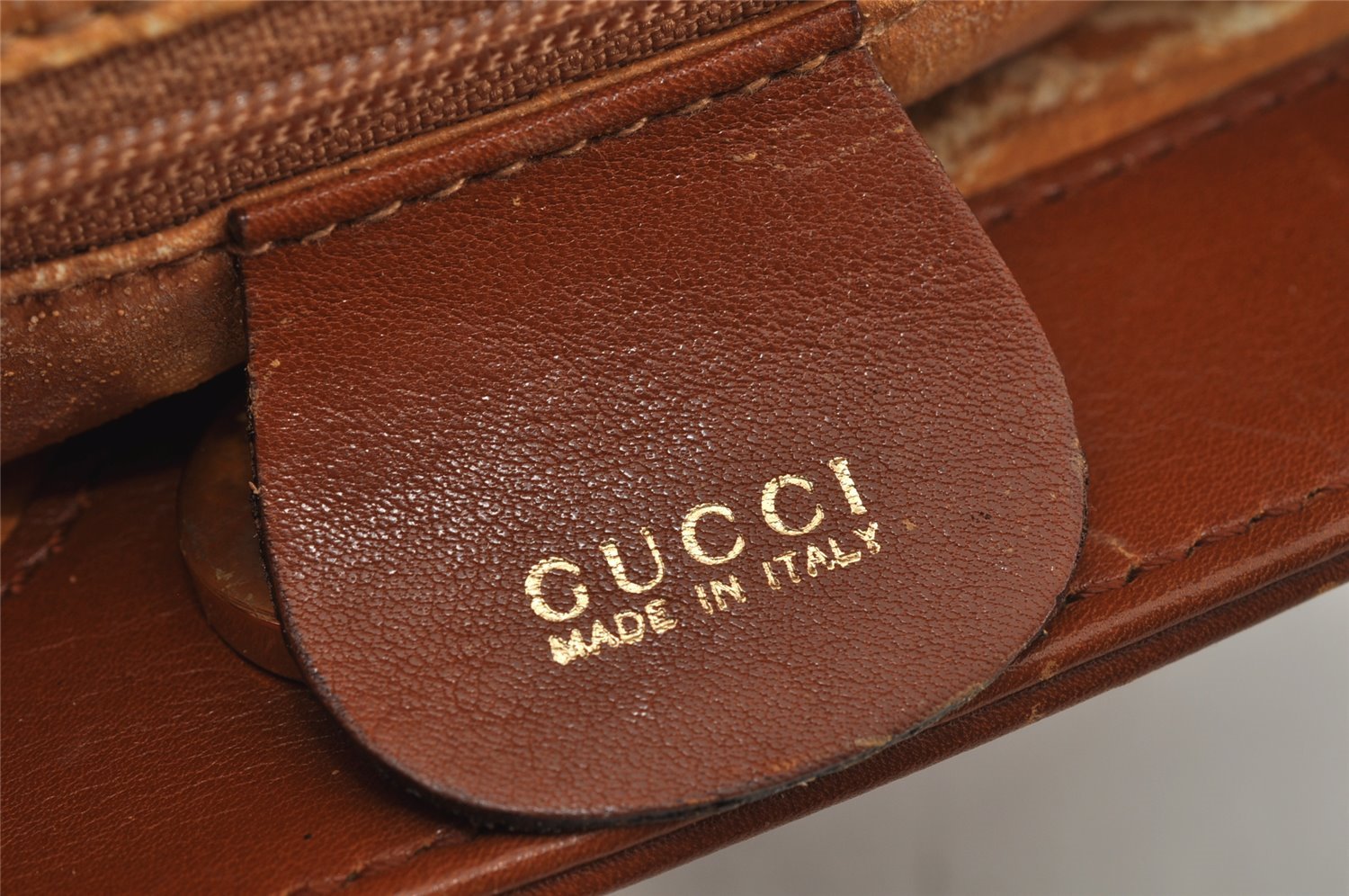 Authentic GUCCI Bamboo 2Way Shoulder Hand Bag Purse Leather Brown Junk 0522K