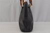 Authentic GUCCI Bamboo 2way Shoulder Hand Bag Purse Leather Black Junk 0525J