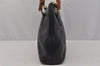 Authentic GUCCI Bamboo 2way Shoulder Hand Bag Purse Leather Black Junk 0525J