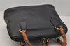 Authentic GUCCI Bamboo 2way Shoulder Hand Bag Purse Leather Black Junk 0525J