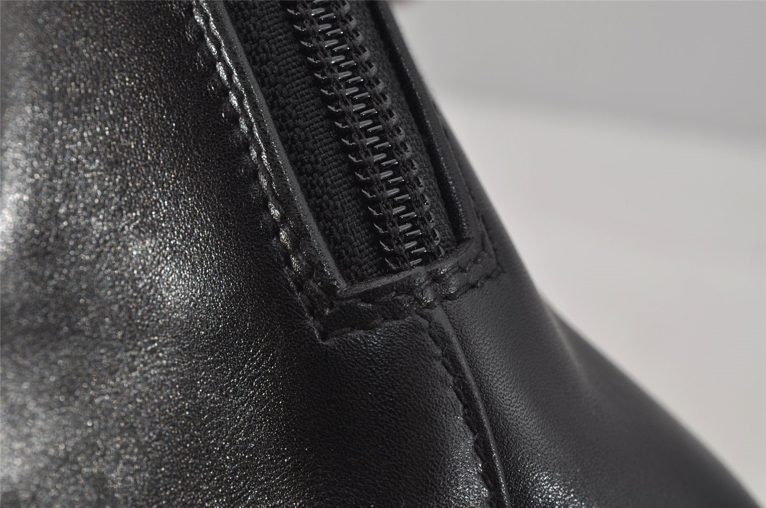 Authentic GUCCI Bamboo 2way Shoulder Hand Bag Purse Leather Black Junk 0525J