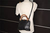 Authentic GUCCI Bamboo 2way Shoulder Hand Bag Purse Leather Black Junk 0525J