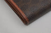 Authentic CELINE Macadam Blason Pattern Bifold Wallet PVC Leather Brown 0525K