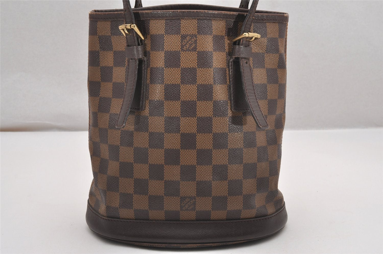 Authentic Louis Vuitton Damier Marais Bucket Shoulder Tote Bag N42240 LV 0526J
