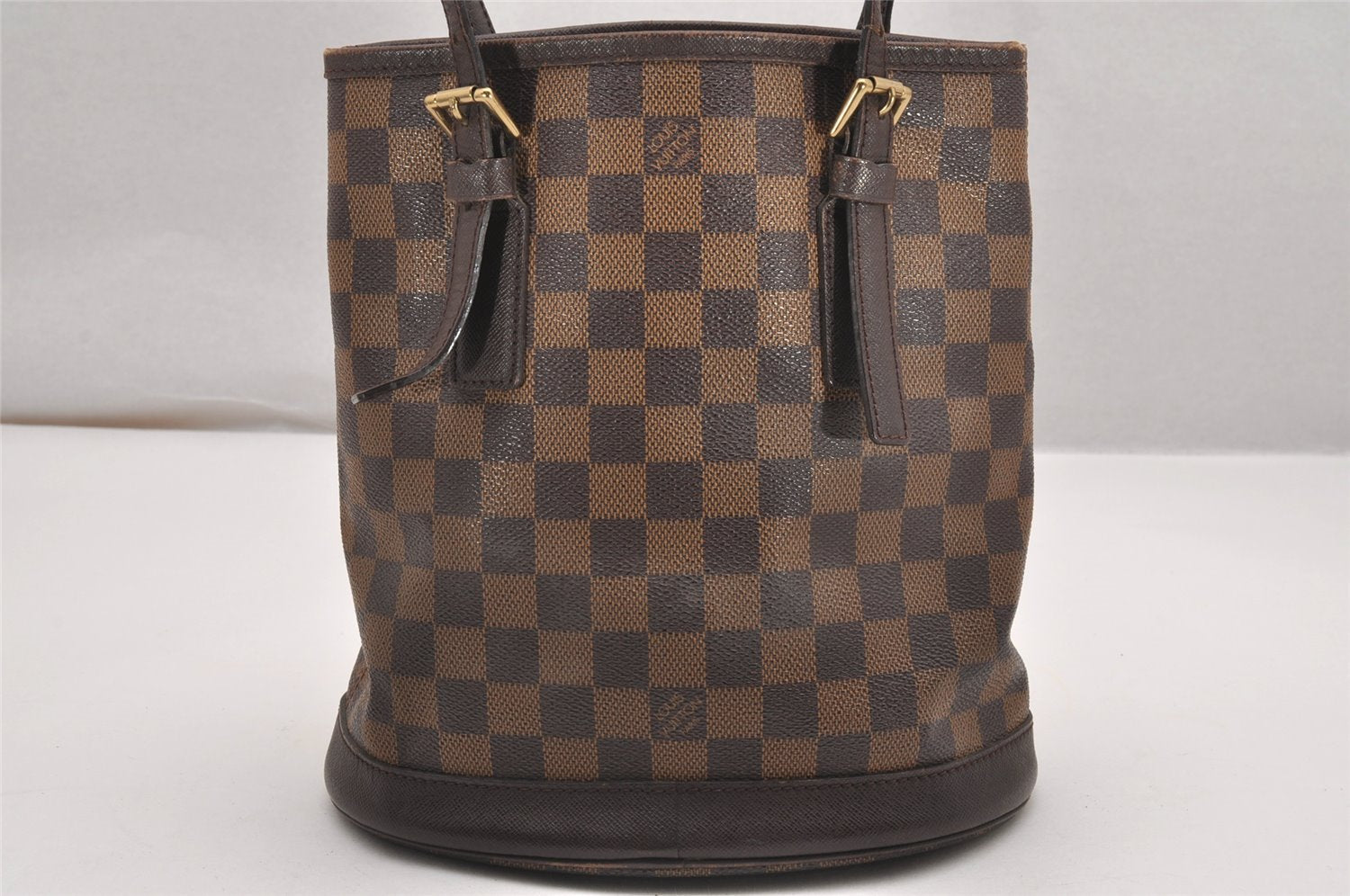 Authentic Louis Vuitton Damier Marais Bucket Shoulder Tote Bag N42240 LV 0526J