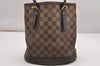 Authentic Louis Vuitton Damier Marais Bucket Shoulder Tote Bag N42240 LV 0526J