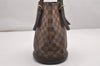 Authentic Louis Vuitton Damier Marais Bucket Shoulder Tote Bag N42240 LV 0526J