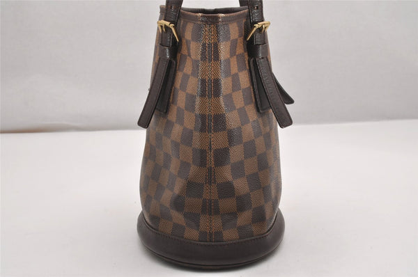 Authentic Louis Vuitton Damier Marais Bucket Shoulder Tote Bag N42240 LV 0526J