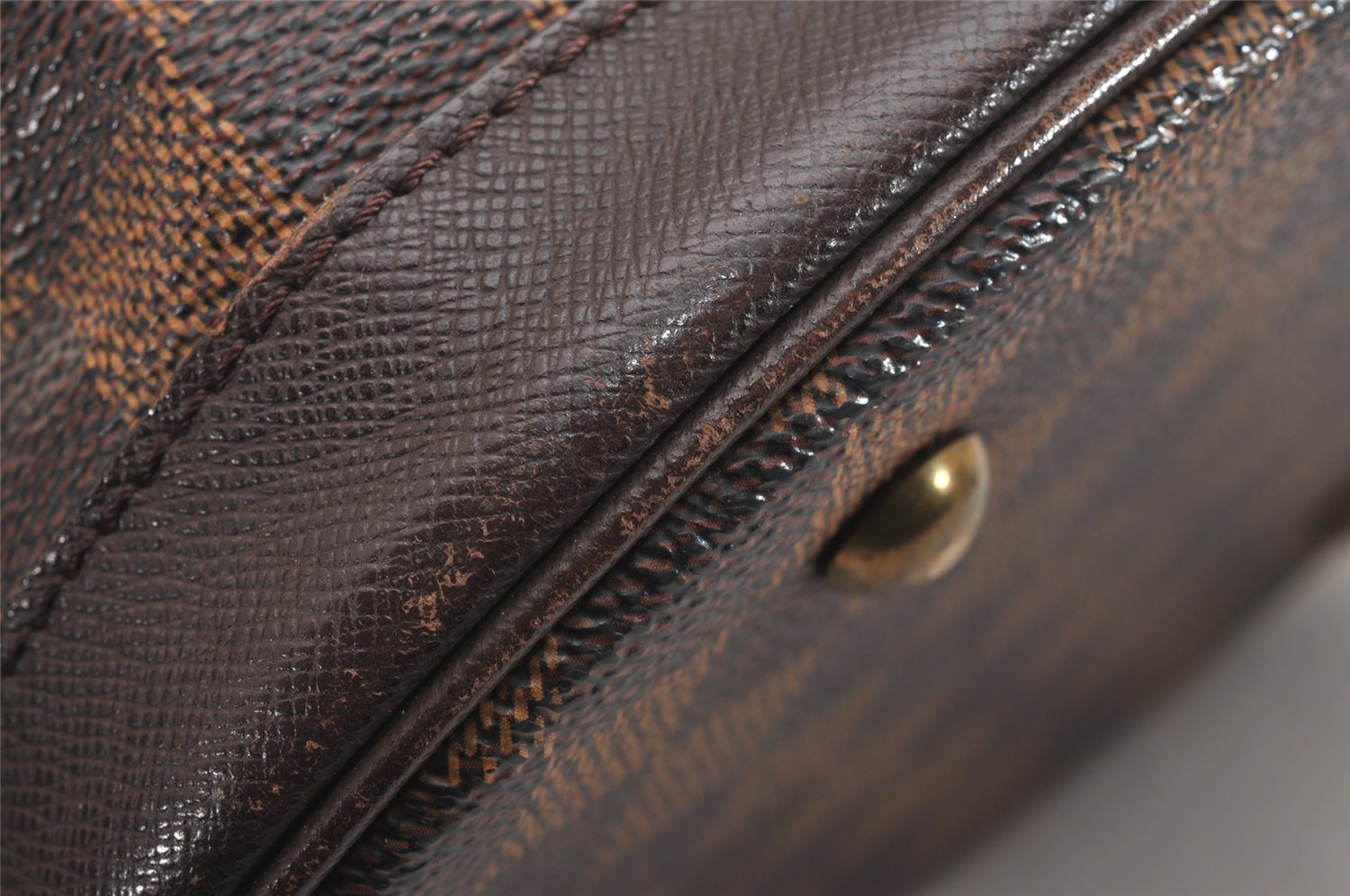 Authentic Louis Vuitton Damier Marais Bucket Shoulder Tote Bag N42240 LV 0526J