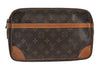 Authentic Louis Vuitton Monogram Compiegne 28 Clutch Hand Bag M51845 LV 0527J