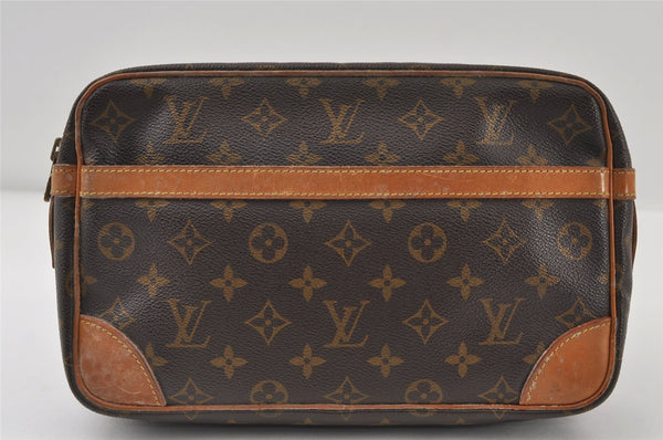 Authentic Louis Vuitton Monogram Compiegne 28 Clutch Hand Bag M51845 LV 0527J