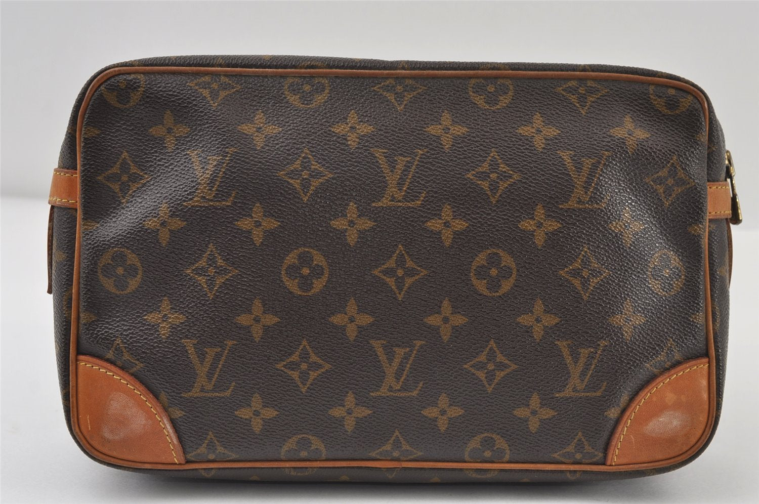 Authentic Louis Vuitton Monogram Compiegne 28 Clutch Hand Bag M51845 LV 0527J