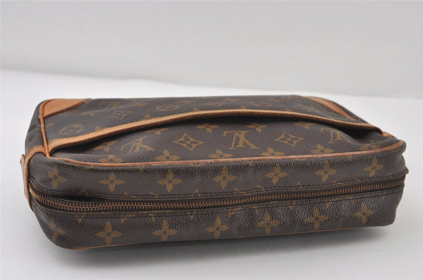 Authentic Louis Vuitton Monogram Compiegne 28 Clutch Hand Bag M51845 LV 0527J