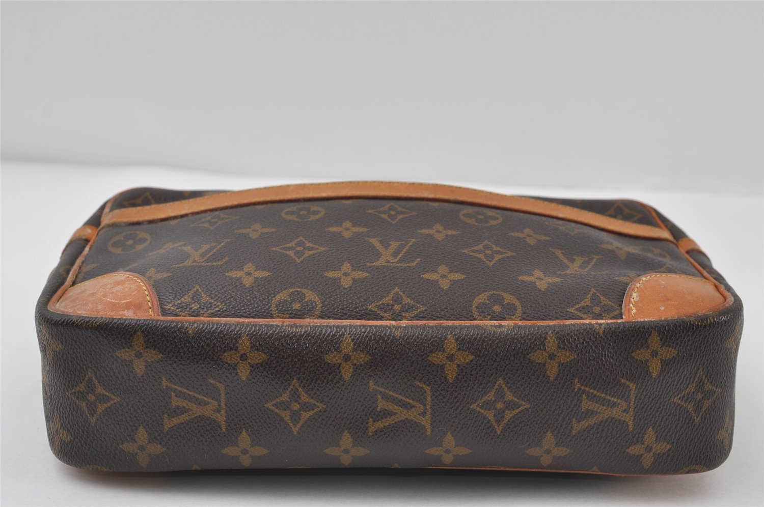 Authentic Louis Vuitton Monogram Compiegne 28 Clutch Hand Bag M51845 LV 0527J