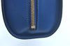 Authentic Louis Vuitton Epi Dauphine GM Cosmetic Pouch Blue M48435 LV 0528I