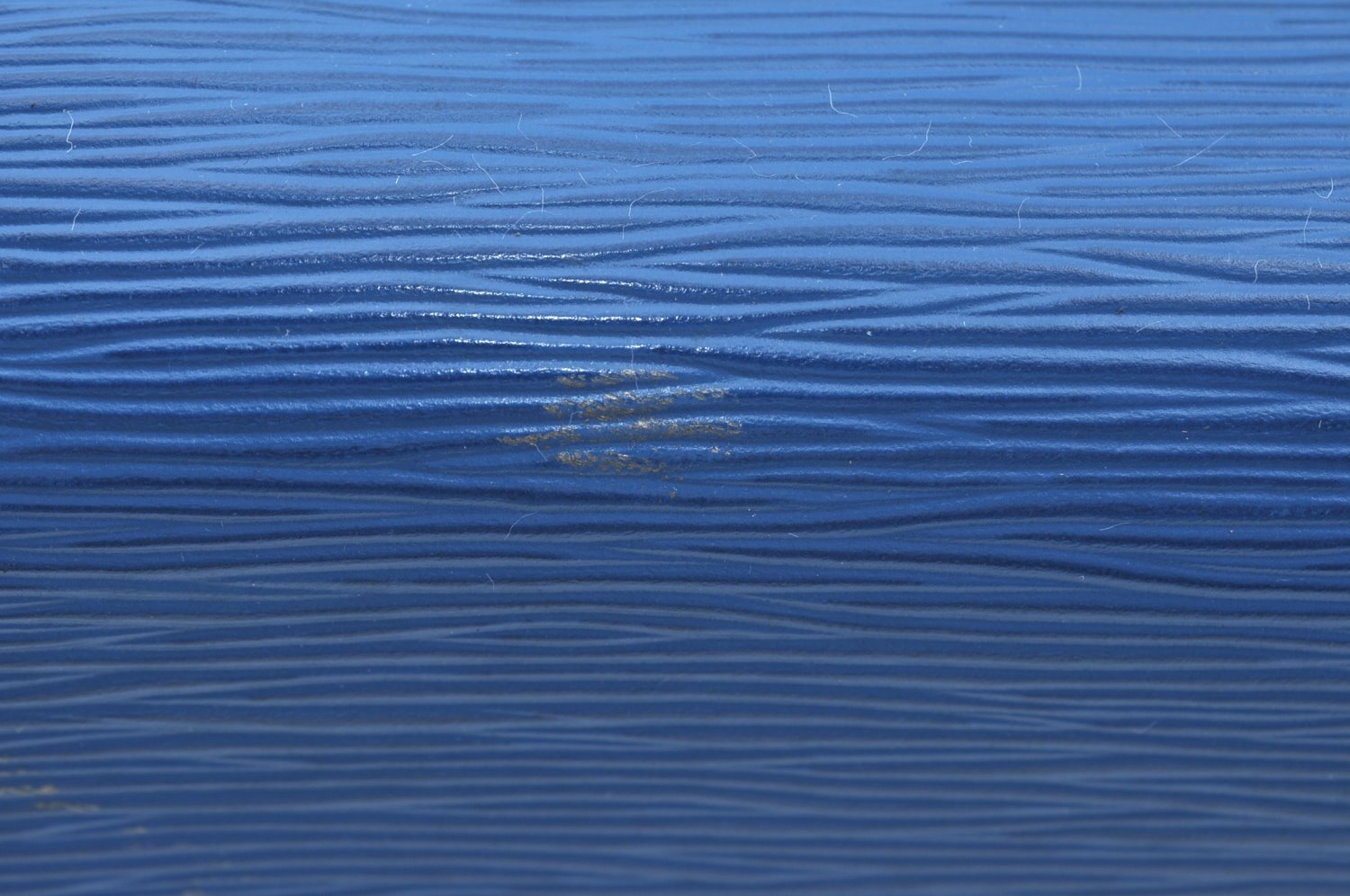 Authentic Louis Vuitton Epi Dauphine GM Cosmetic Pouch Blue M48435 LV 0528I