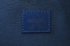 Authentic Louis Vuitton Epi Dauphine GM Cosmetic Pouch Blue M48435 LV 0528I