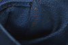 Authentic Louis Vuitton Epi Dauphine GM Cosmetic Pouch Blue M48435 LV 0528I