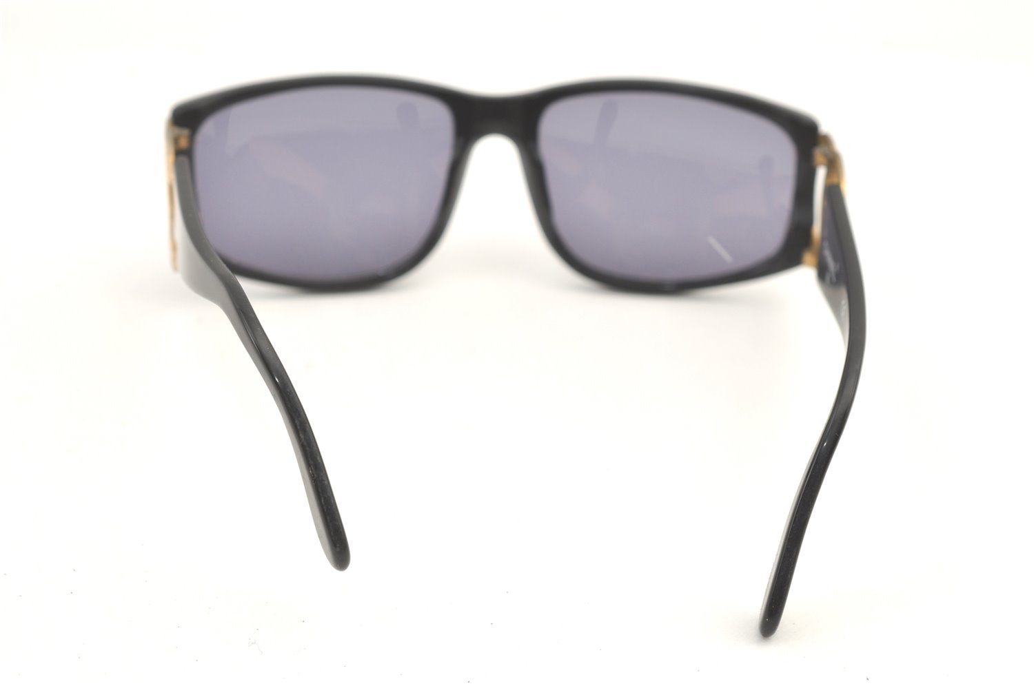 Authentic CHANEL Sunglasses CC Logos CoCo Mark 02461 Plastic Black Junk 0528K